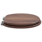 Toilet Seat Brown 44 x 38 cm Engineered Wood