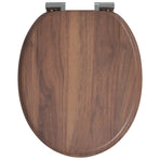 Toilet Seat Brown 44 x 38 cm Engineered Wood