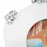 Soft-Close Toilet Seat Sea Muschel 44 x 38 cm MDF board - Rear View