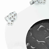 Soft-Close Toilet Seat Grey 44 x 38 cm MDF board - Rear View
