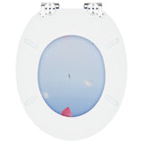 Soft-Close Toilet Seat Blue 44 x 38 cm MDF board