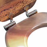 Soft-Close Toilet Seat Orange 44 x 38 cm MDF board - 45-Degree Angle
