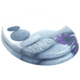 Soft-Close Toilet Seat Grey 44 x 38 cm MDF board - Front View