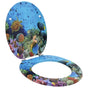 Toilet Seat Deep Sea Blue 44 x 38 cm Engineered Wood