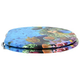 Soft-Close Toilet Seat Deep Sea Blue 44 x 38 cm MDF board - Side View