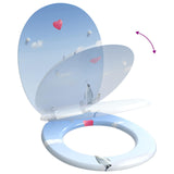 Soft-Close Toilet Seat Blue 44 x 38 cm MDF board - Extra Image