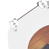 Soft-Close Toilet Seat Orange 44 x 38 cm MDF board - Rear View
