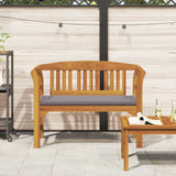 Rose Bench Natural 114 x 46 x 82.5 cm Solid Acacia Wood - Side View