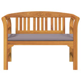 Rose Bench Natural 114 x 46 x 82.5 cm Solid Acacia Wood - Top-Down View
