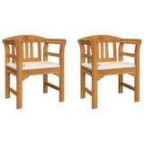 Rose Bench Natural 68.5 x 46 x 82.5 cm Solid Acacia Wood - Front View