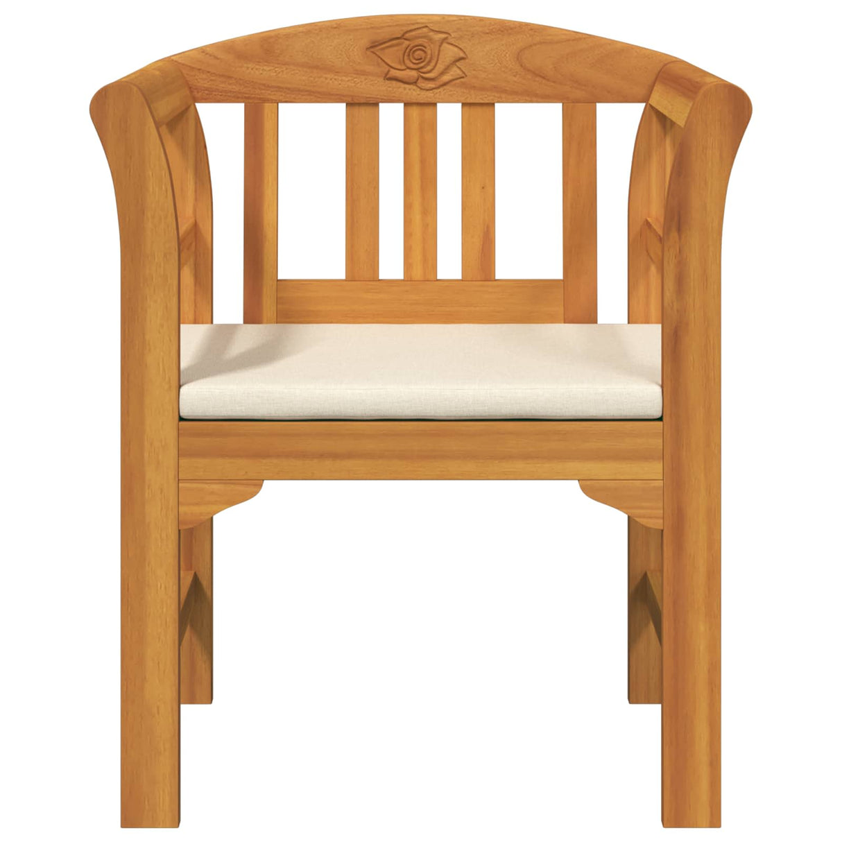 Rose Bench Natural 68.5 x 46 x 82.5 cm Solid Acacia Wood