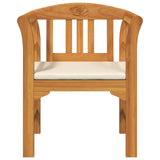 Rose Bench Natural 68.5 x 46 x 82.5 cm Solid Acacia Wood - Top-Down View