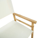 Folding Director's Chair 2 pcs Natural Bamboo - Extra Image