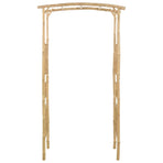Garden Arch Natural 110 x 40 x 205 cm Bamboo