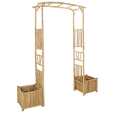 Garden Arch Natural 177 x 40 x 205 cm Bamboo