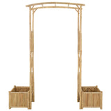 Garden Arch Natural 177 x 40 x 205 cm Bamboo