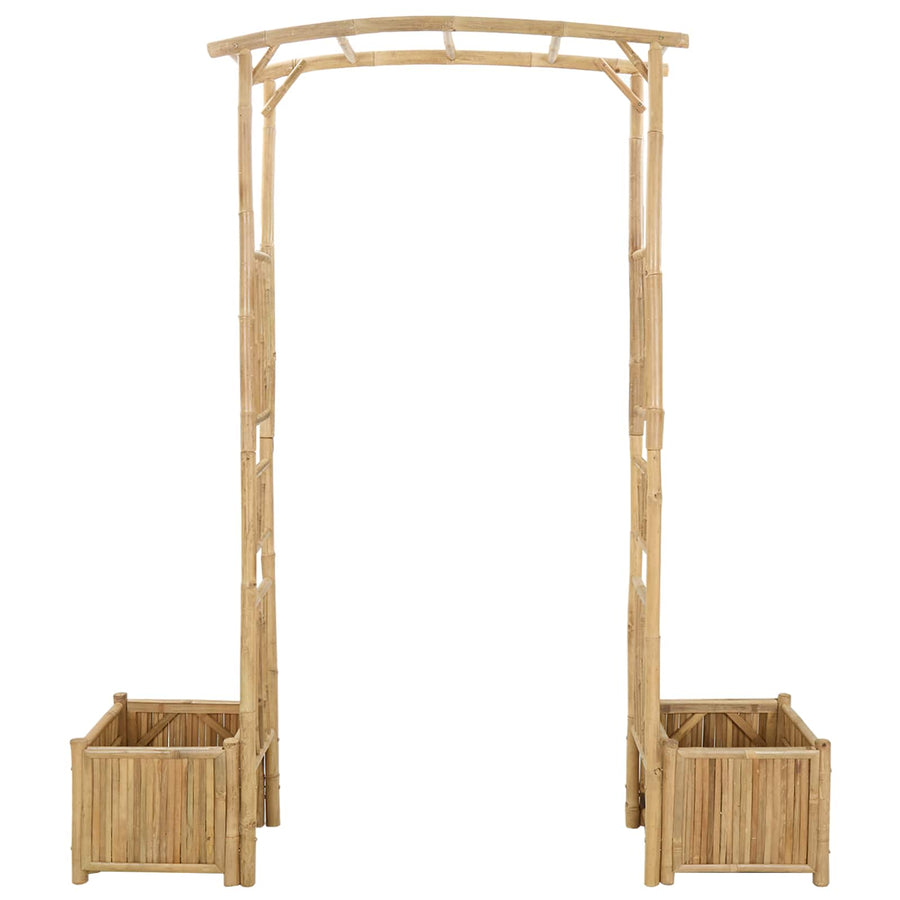 Garden Arch Natural 177 x 40 x 205 cm Bamboo