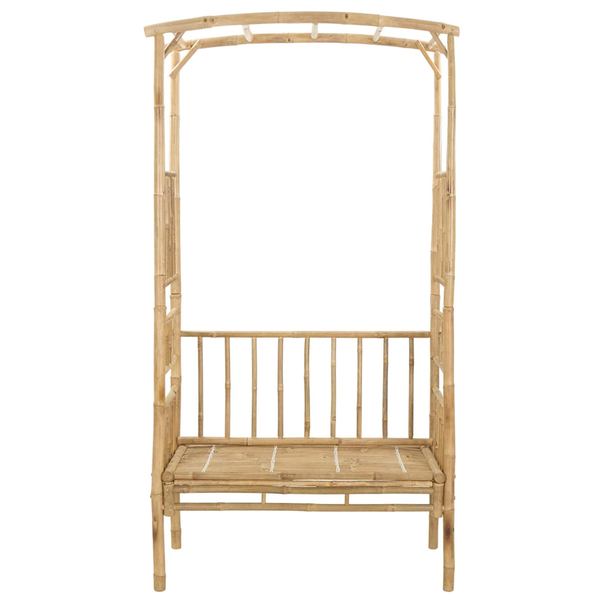 Garden Arch with Bench 115 x 50 x 205 cm Bamboo