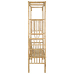 Garden Arch with Bench 115 x 50 x 205 cm Bamboo