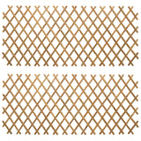 Expandable Trellis Fence 2 pcs Light Brown 100 x 105 cm Bamboo