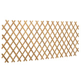 Expandable Trellis Fence 2 pcs Light Brown 100 x 105 cm Bamboo - Side View