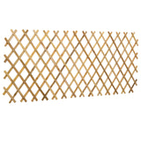 Expandable Trellis Fence 2 pcs Light Brown 100 x 105 cm Bamboo - Rear View