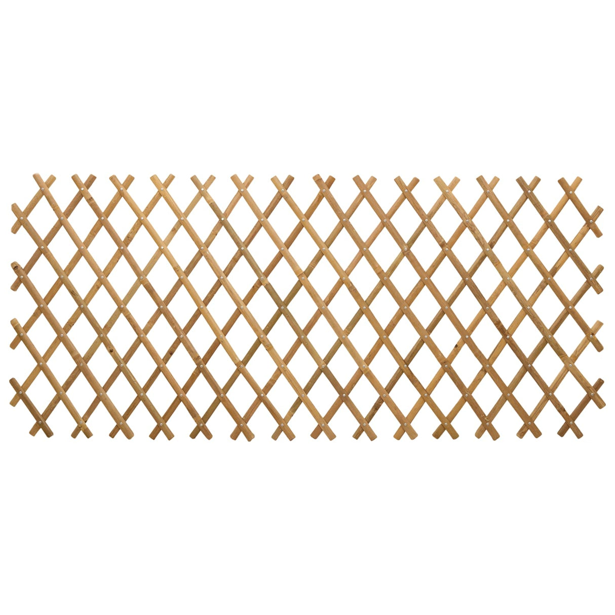 Expandable Trellis Fence 2 pcs Light Brown 100 x 105 cm Bamboo