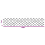 Expandable Trellis Fence 2 pcs Light Brown 100 x 105 cm Bamboo