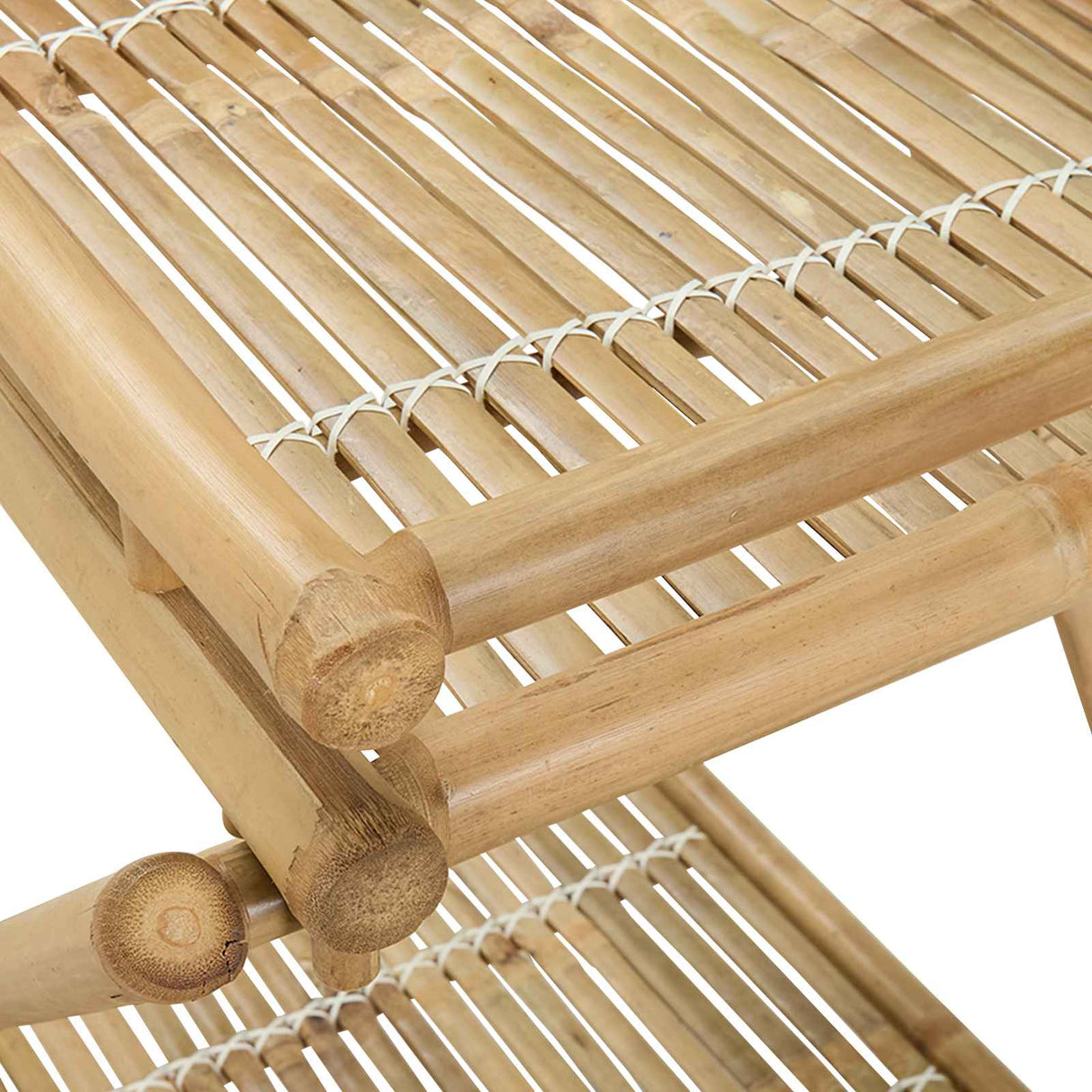 Serving Trolley with wheels Natural 79 x 67.5 x 84 cm Bamboo