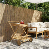 Serving Trolley with wheels Natural 79 x 67.5 x 84 cm Bamboo