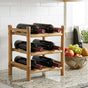 Wine Rack Bamboo Natural