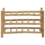 Wine Rack Natural 57 x 29.5 x 36 cm Bamboo - Side View
