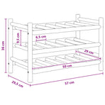 Wine Rack Bamboo Natural