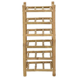 Wine Rack Natural 32.5 x 29.5 x 72 cm Bamboo - Side View