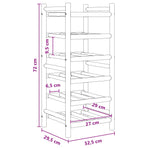 Wine Rack Bamboo Natural