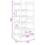 Wine Rack Bamboo Natural