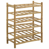 Wine Rack Natural 57 x 29.5 x 72 cm Bamboo