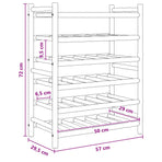 Wine Rack Bamboo Natural