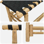Garden Bench 80 x 38 x 40 cm Bamboo Natural Rectangular