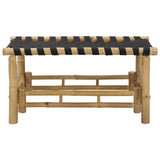 Garden Bench 80 x 38 x 40 cm Bamboo Natural Rectangular