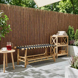 Garden Bench 110 x 38 x 40 cm Bamboo Natural Rectangular