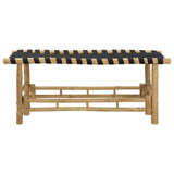 Garden Bench 110 x 38 x 40 cm Bamboo Natural Rectangular
