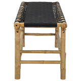 Garden Bench 110 x 38 x 40 cm Bamboo Natural Rectangular