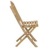 Garden Chair 4 pcs Natural Bamboo - 45-Degree Angle