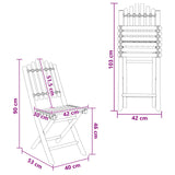 Garden Chair 4 pcs Natural Bamboo - Extra Image