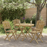 Garden Table Natural 80 x 70 cm Bamboo