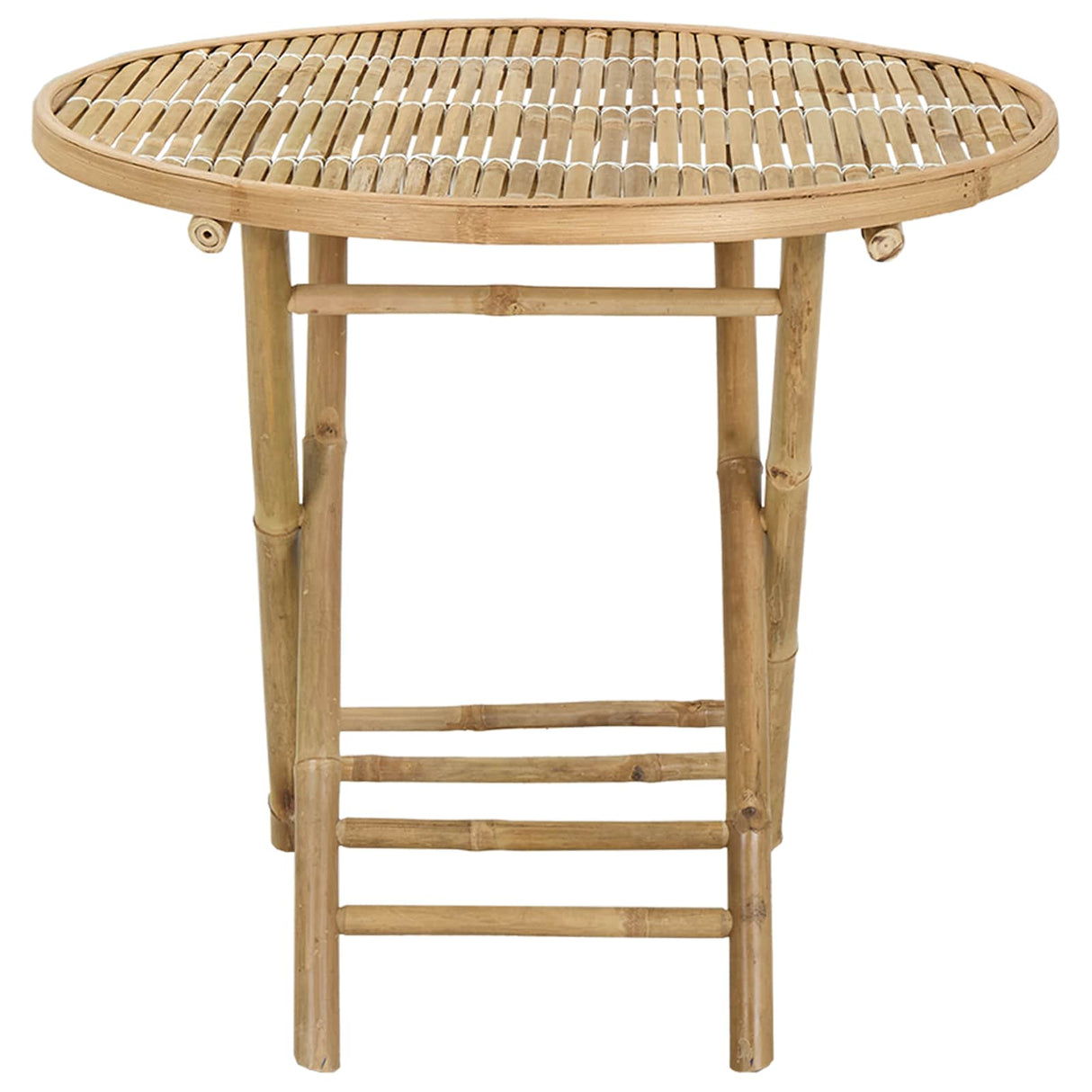 Garden Table Natural 80 x 70 cm Bamboo
