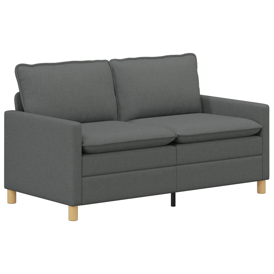 Sofa 2-Seater Dark Grey 156 x 81 x 87.5 cm Fabric