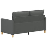 Sofa Dark Grey 156 x 81 x 87.5 cm Fabric - 45-Degree Angle