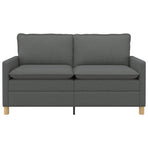 Sofa 2-Seater Dark Grey 156 x 81 x 87.5 cm Fabric